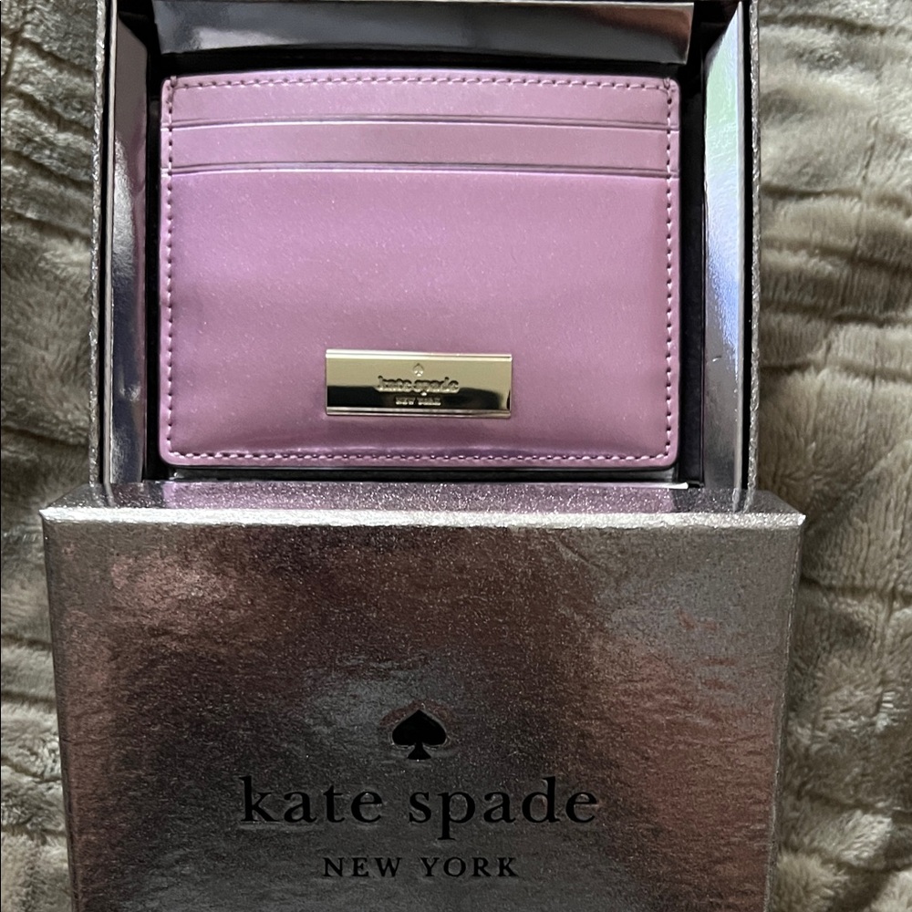 Kate Spade Quartz Pink Card Holder